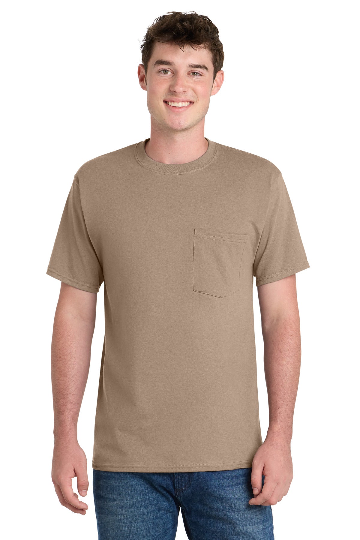 Port & Co ™ Tall Essential Pocket Tee. PC61PT