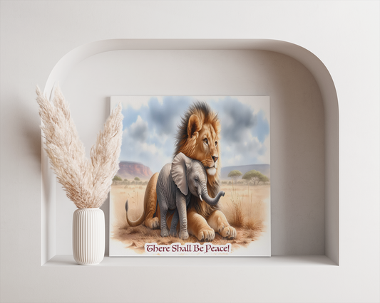 THERE SHALL BE PEACE CANVAS